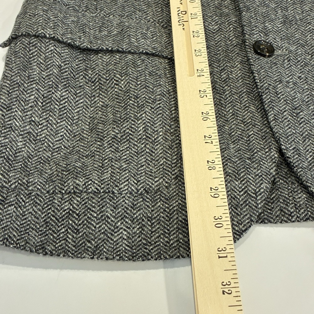 J.Crew Ludlow Moon Herringbone Tweed Wool Blazer 38R Gray Sport Coat Preppy - Picture 15 of 16
